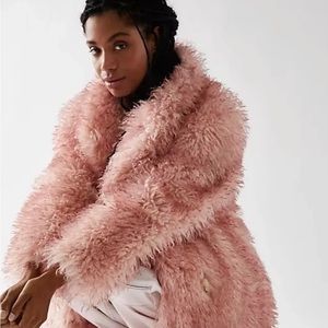 Shearling pink coat Clearance